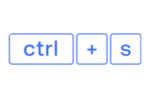ctrl+s